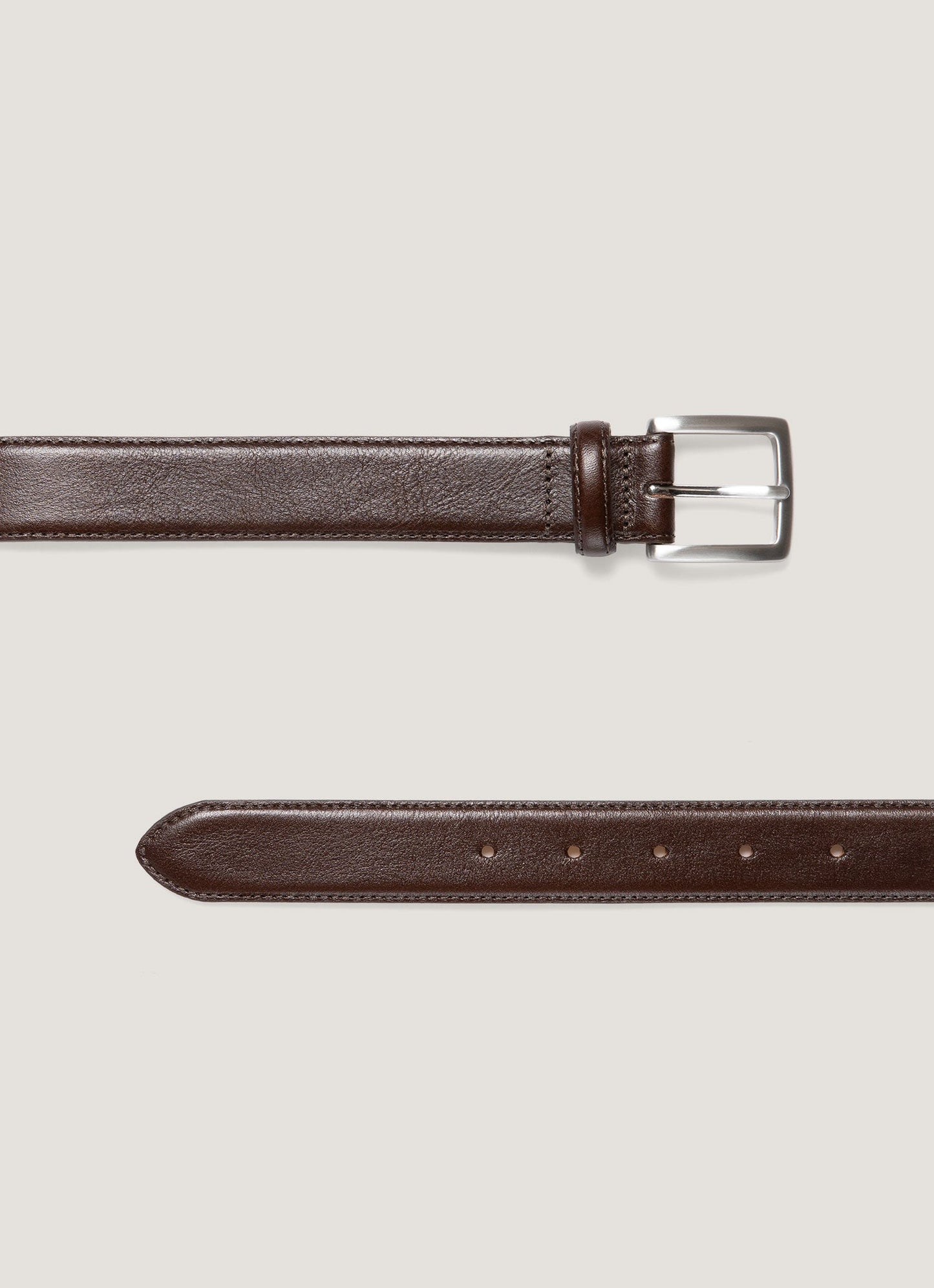 Mens Smart Leather Belt In Brown Mbel9481 Brab