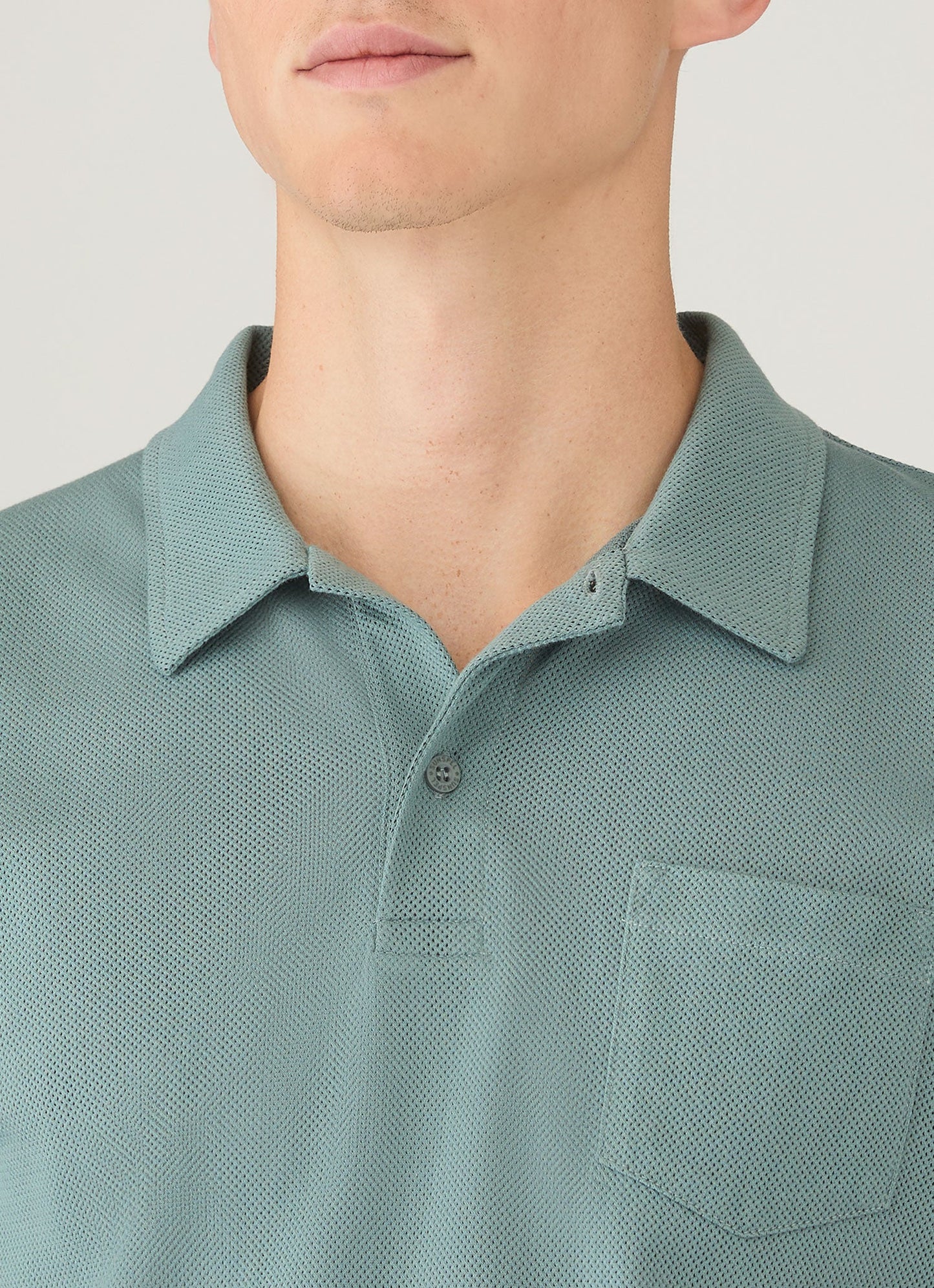 Mens Riviera Polo Shirt In Steel Green Mpol1026 Gniu