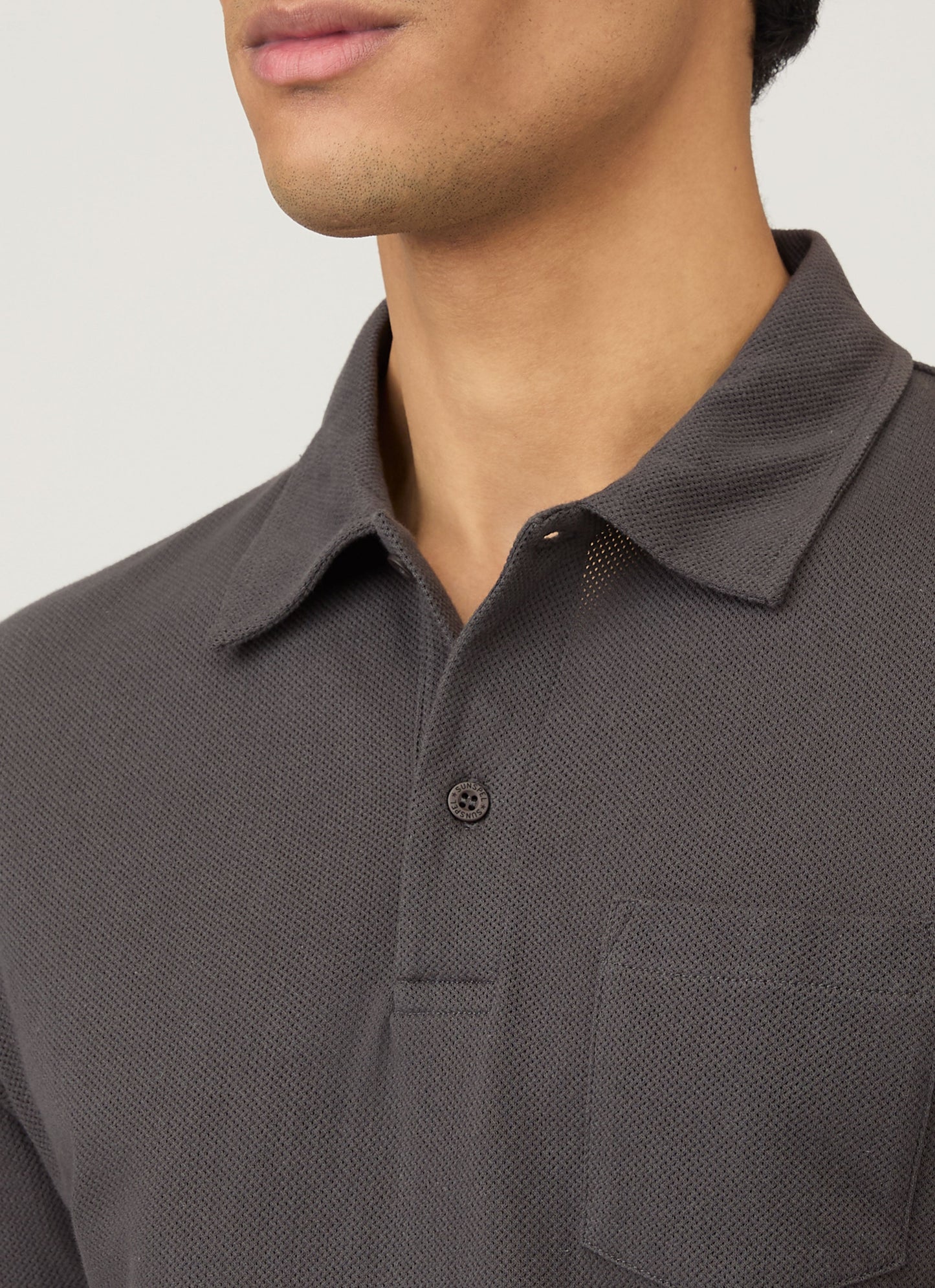 Mens Short Sleeve Riviera Polo Charcoal Mpol1026