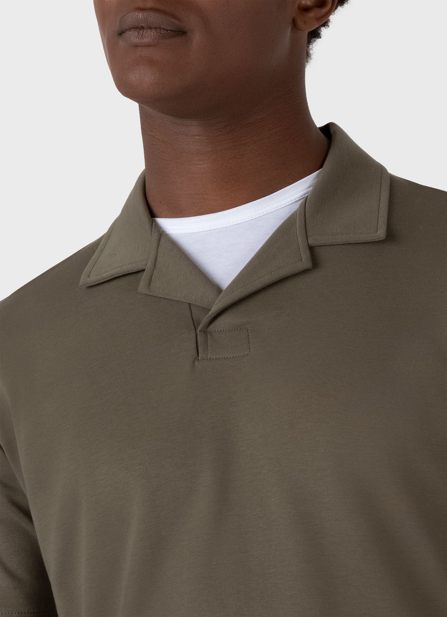 Mens Heavyweight Polo Shirt In Khaki Mpol1071 Gngy