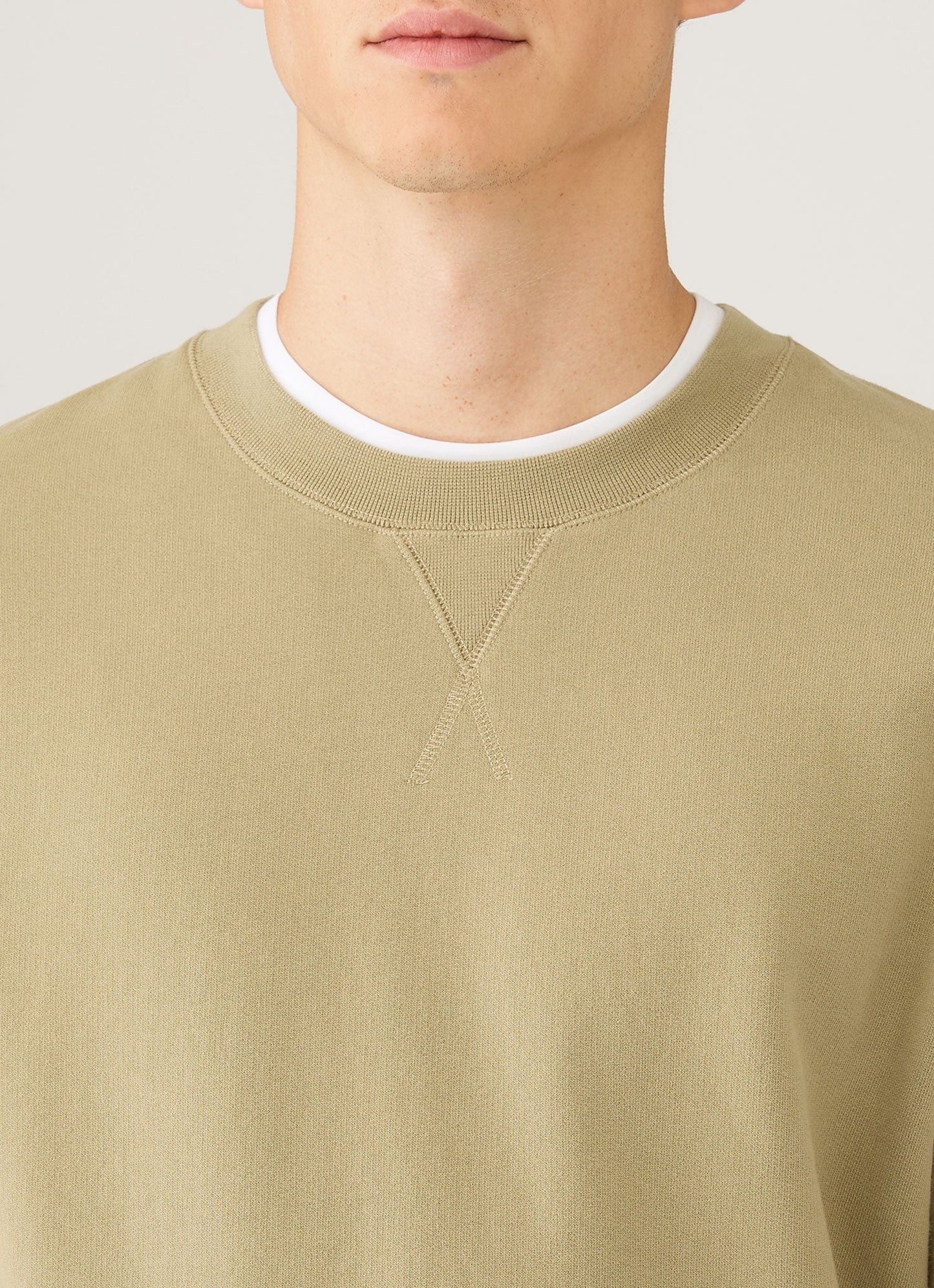 Mens Loopback Sweatshirt In Pistachio Mswe1516 Gnix