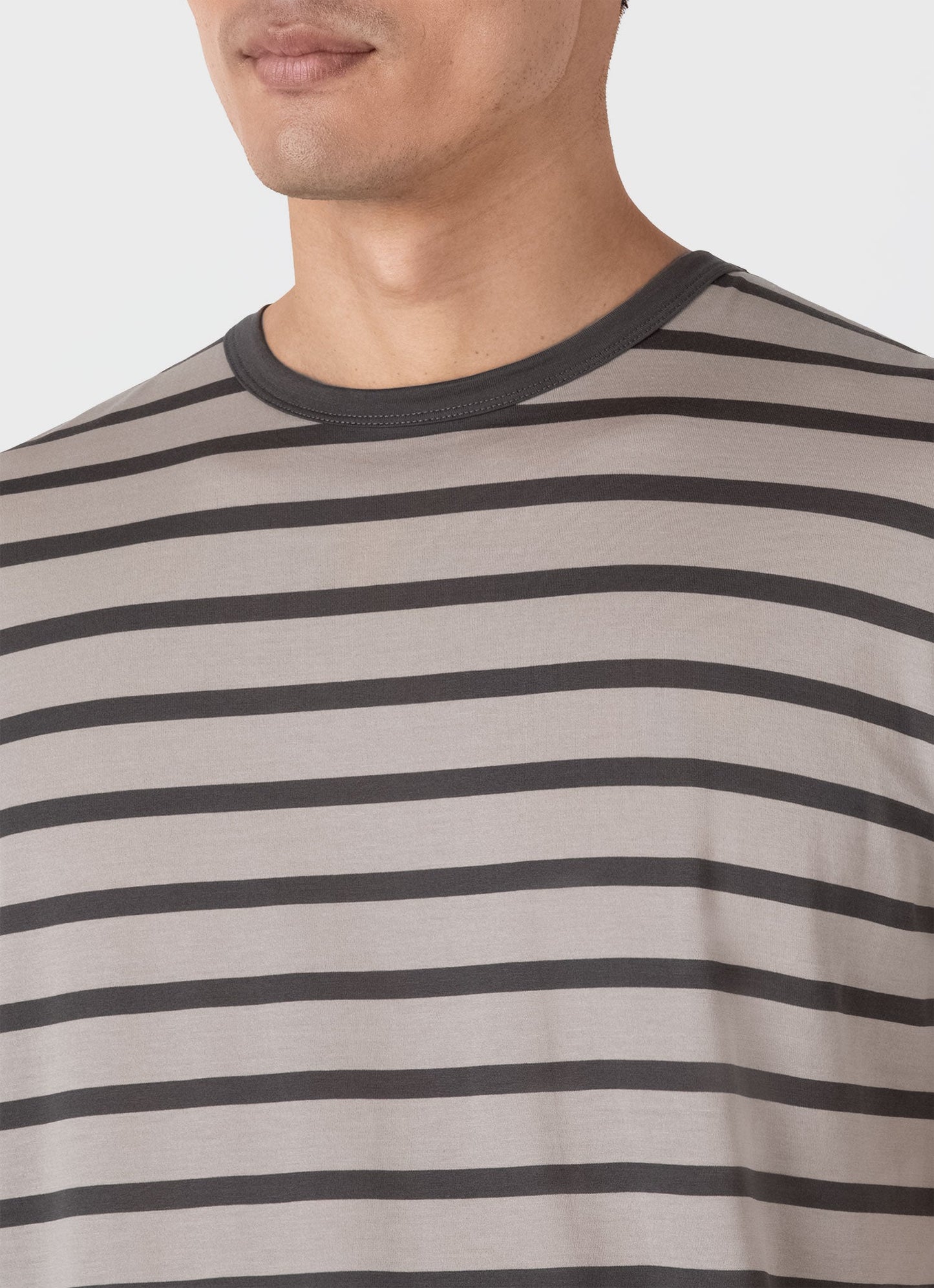 Mens Classic Tshirt In Ash Grey Charcoal Mtsh0001Brs Stms