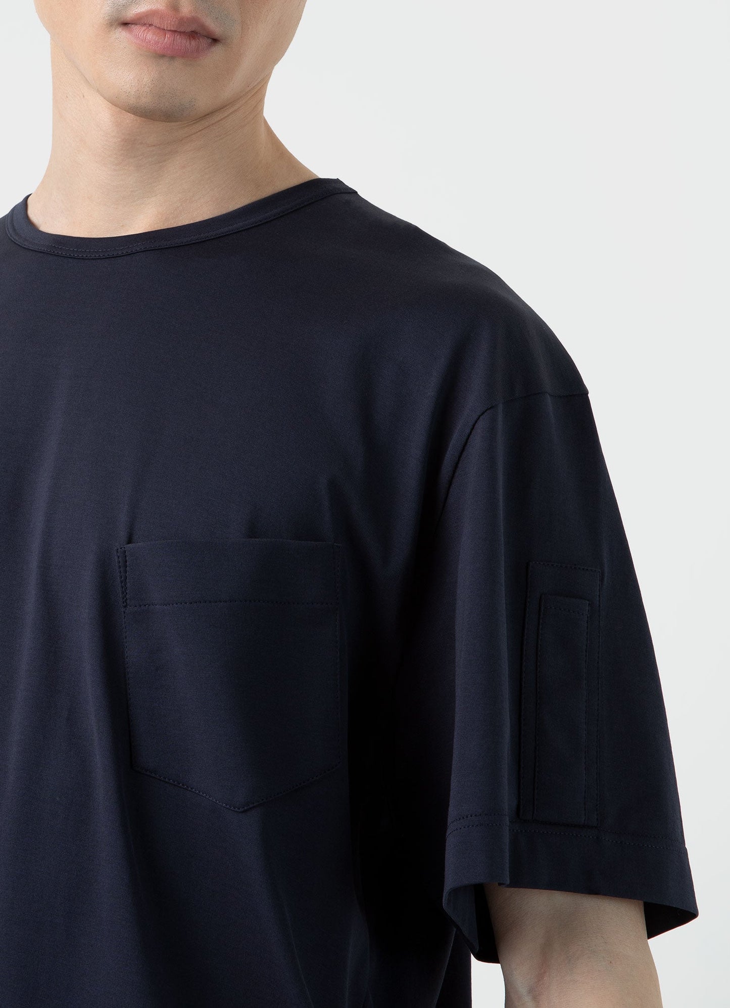 Mens Nigel Cabourn Tshirt In Navy Ncmtsh0171 Buaa