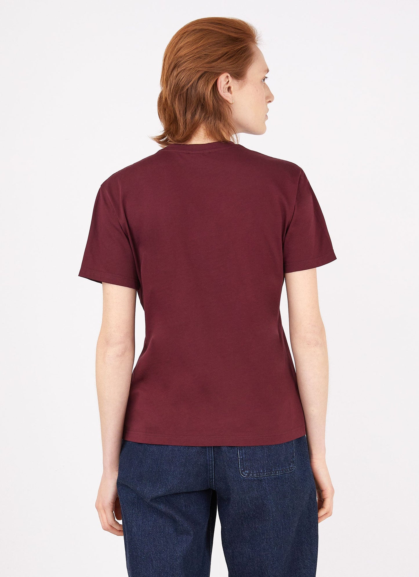 Womens Boy Fit T Shirt In Port