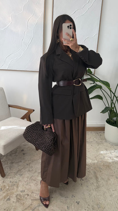 Blazer Oversize Lyana 11175 I Marron Chocolat 1