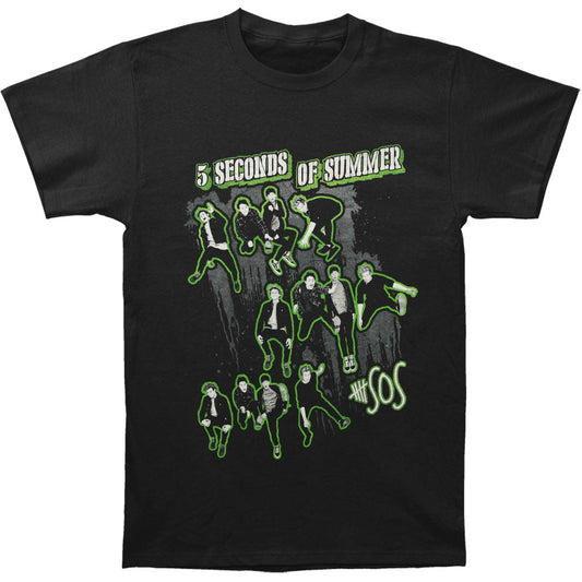 5 Seconds Of Summer Triple Jump Slim Fit T-shirt