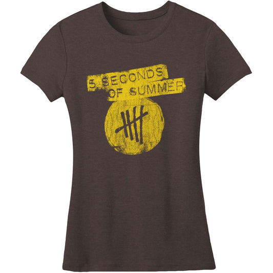 5 Seconds Of Summer Tally Logo Junior Top
