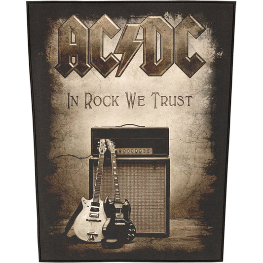 AC/DC In Rock We Trust Back Patch