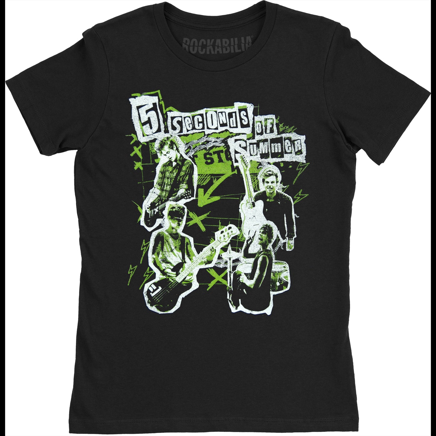 5 Seconds Of Summer Live! Collage Junior Top