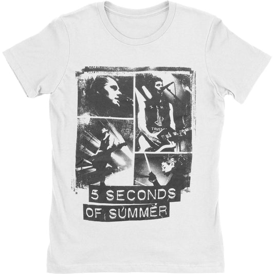 5 Seconds Of Summer Photo Block Junior Top