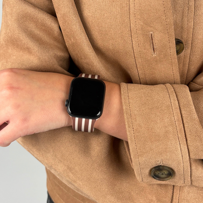 Chestnut Stripes Apple Watch Strap
