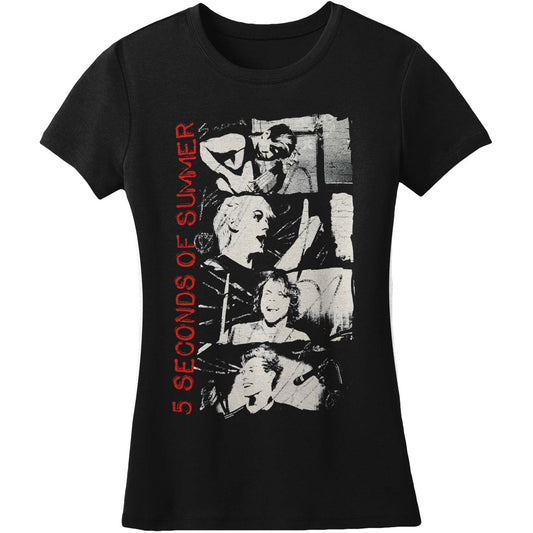 5 Seconds Of Summer Stacked Photos Junior Top