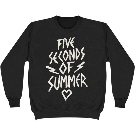 5 Seconds Of Summer Bolts Heart Sweatshirt