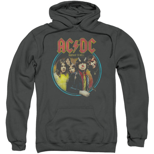 AC/DC Highway To Hell Adult 25% Poly Hooded Sweatshirt