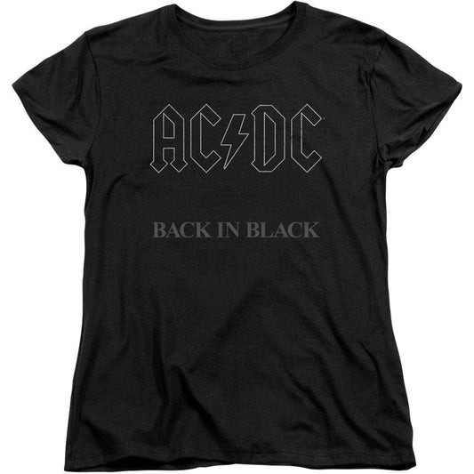 AC/DC Back In Black Womens T-shirt