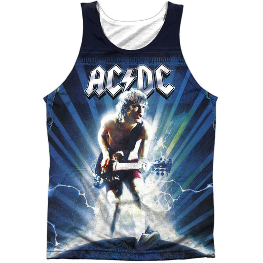 AC/DC Lightning 100% Poly Mens Tank