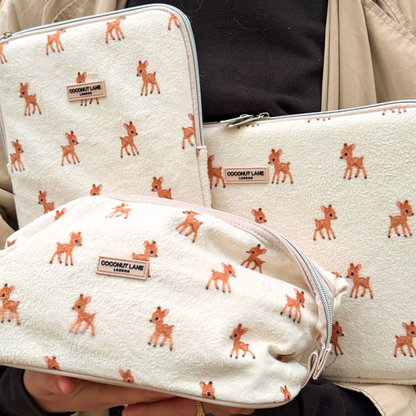 Expandable Makeup Bag - Fleecy Fawn