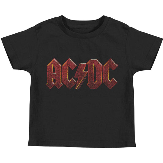 AC/DC Distressed Red Childrens T-shirt