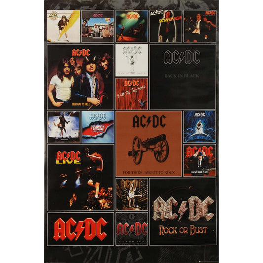 AC/DC Album Covers Domestic Poster