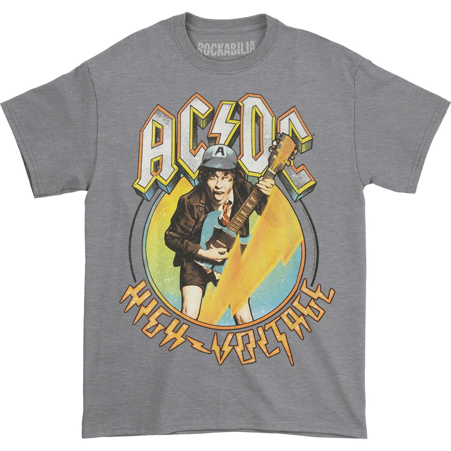 AC/DC Blue Yellow Voltage T-shirt