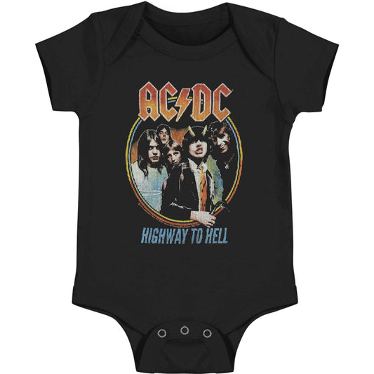 AC/DC Highway To Hell Tricolor Kids Bodysuit