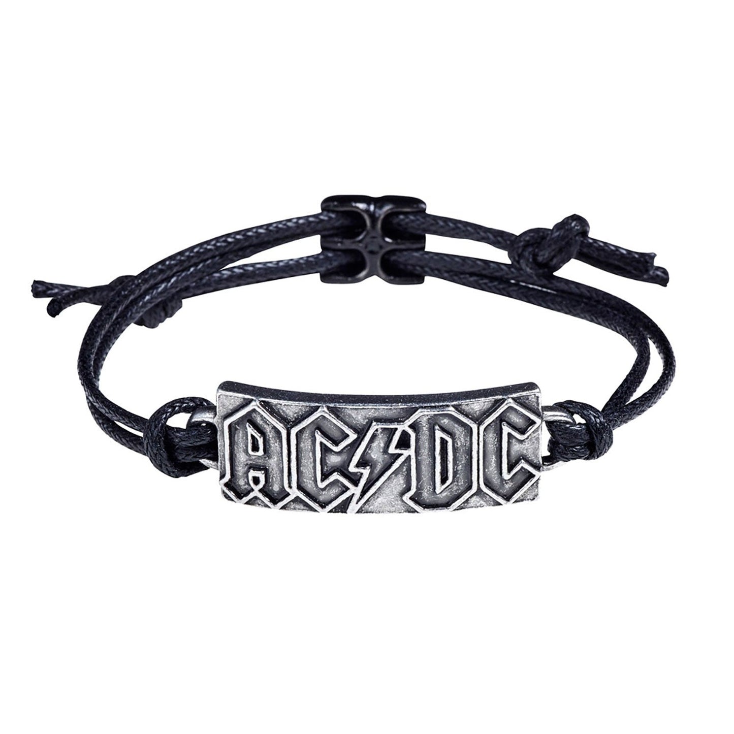 AC/DC Lightning Logo Wrist Strap Wristband