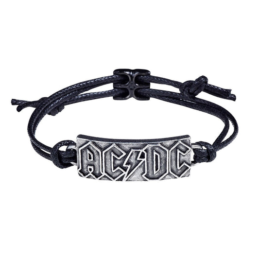 AC/DC Lightning Logo Wrist Strap Wristband