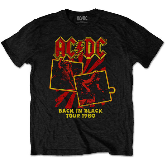 AC/DC Back in Black Tour 1980 Slim Fit T-shirt