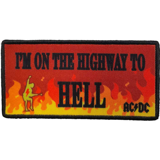 AC/DC Highway To Hell Flames Embroidered Patch