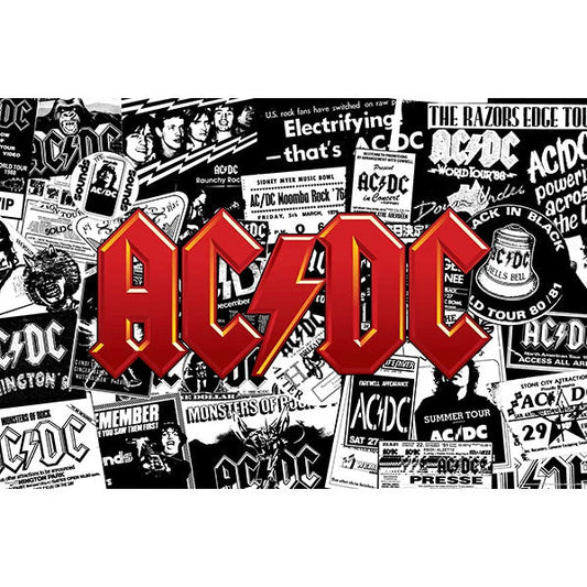 AC/DC Collage Domestic Poster