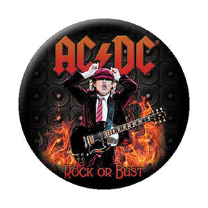 AC/DC Angus On Fire Button