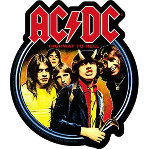 AC/DC Highway To Hell Circle Sticker