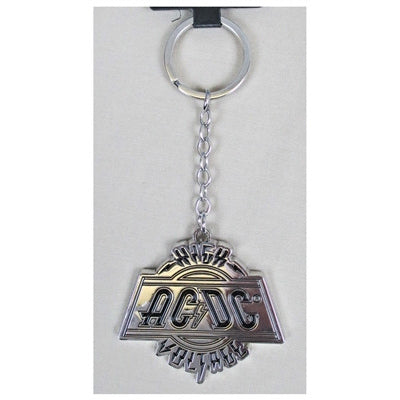 AC/DC High Voltage Metal Keychain Metal Key Chain