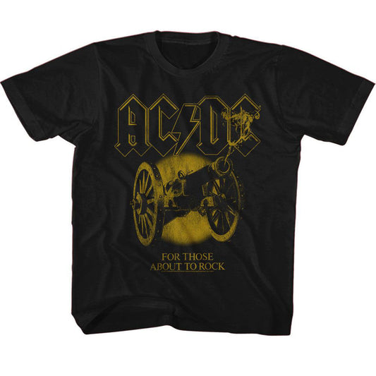 AC/DC AC/DC Monochrome Ftatr Kids Childrens T-shirt