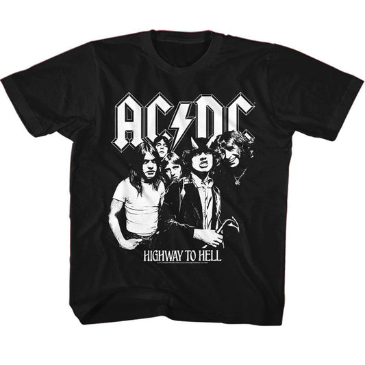 AC/DC AC/DC Bw Highway Photo Kids Childrens T-shirt