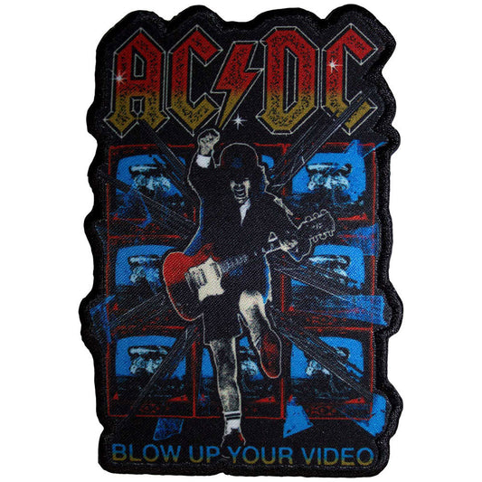 AC/DC Blow Up Your Video Cut-out Woven Patch