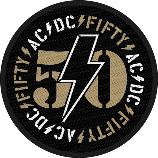 AC/DC Fifty Woven Patch