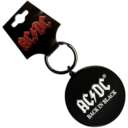 AC/DC Back In Black Metal Key Chain