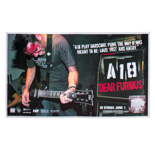 A18 A18 Dear Furious Concert Poster Concert Promo Poster