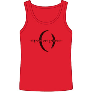 A Perfect Circle Logo On Red Junior Tank Top Womens Tank