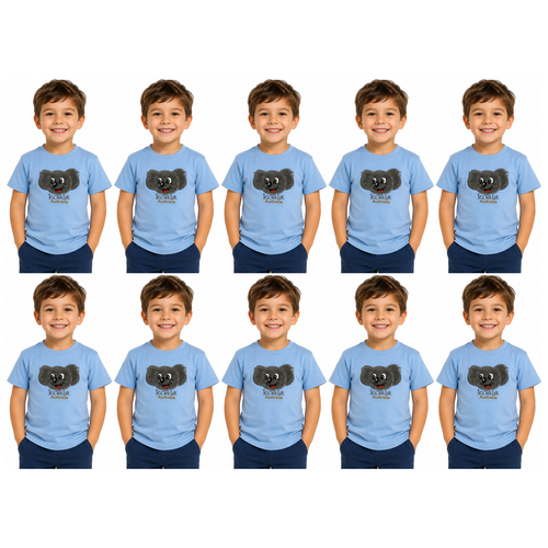10X Kids Koala Australia T Shirt Bulk Pack Sky Blue 100 Cotton Childrens Souvenir Gift Top