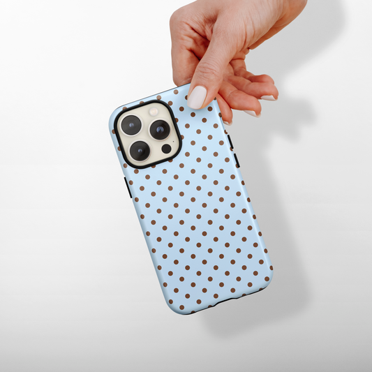 Tough MagSafe® Phone Case - Blue Polka Dot