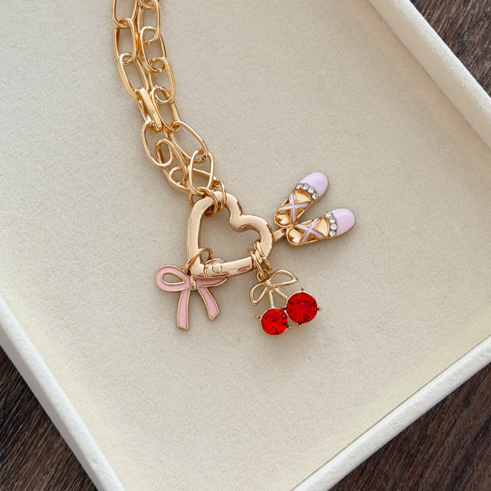 Charm - Pink Bow