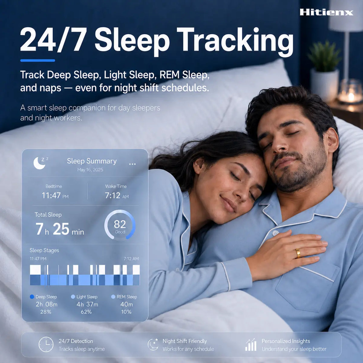 Smart Ring 3, Sleep Tracking, Heart Rate & Temperature Monitoring