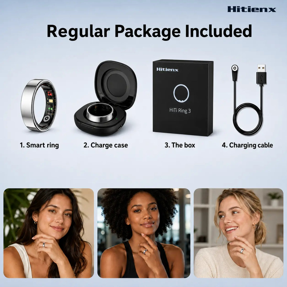 Smart Ring 3, Sleep Tracking, Heart Rate & Temperature Monitoring