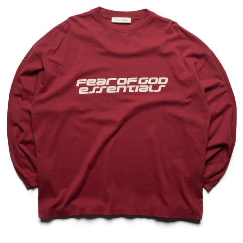 Fear Of God Essentials 90's L/S Tee - Crimson