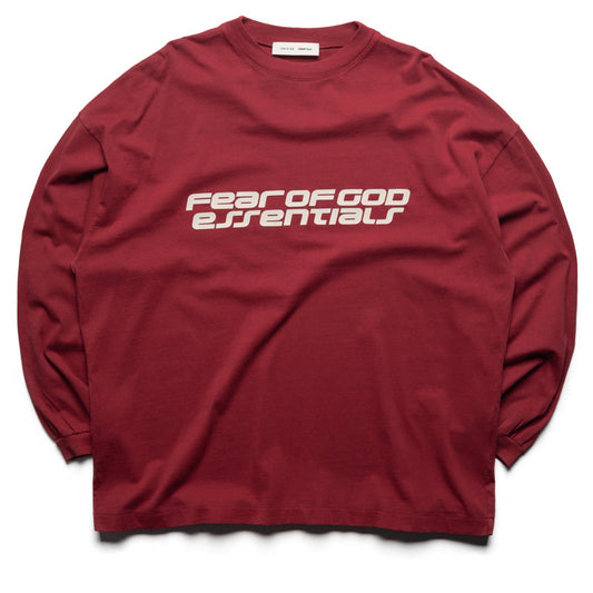 Fear Of God Essentials 90's L/S Tee - Crimson