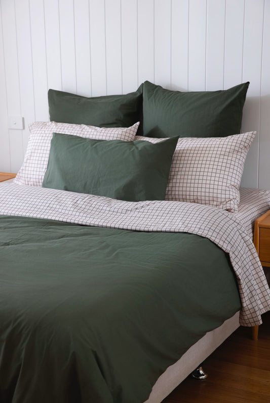 Cloud Cotton Duvet Cover Fern