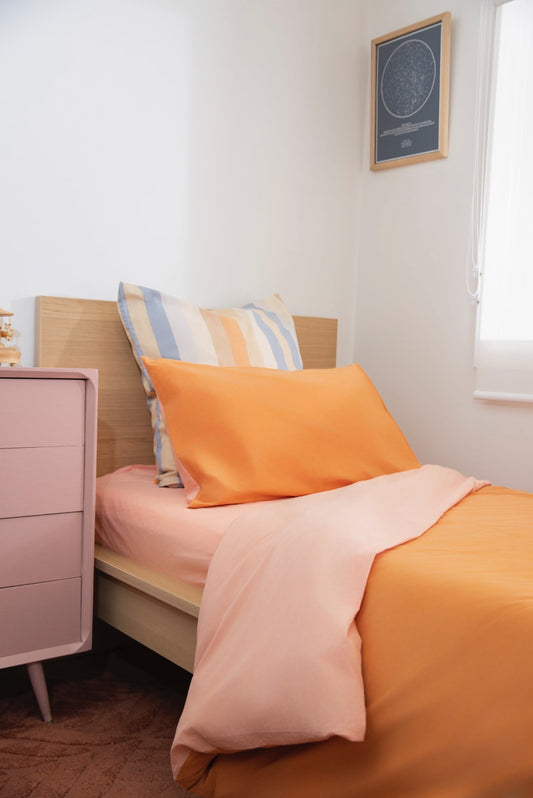 Cloud Cotton Duvet Cover Peach Perfect Peach Finish