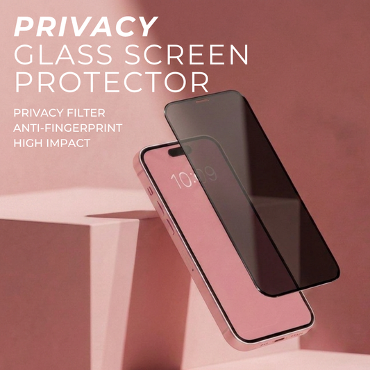 PRIVACY Tempered Glass iPhone Screen Protector